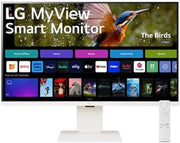MyView Smart Monitor 32SR83U-W.AEU All-in-One 32, piastrella IPS risoluzione FHD (3840x2160), 5ms GtG 60Hz, HDR 10, DCI-P3 95%, inclinabile, regolabile in altezza