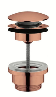 Scarico per lavabo e bidet CLIC-CLAC universale con sistema a vite in acciaio inox 304 FCR Finitura: Copper spazzolato PVD