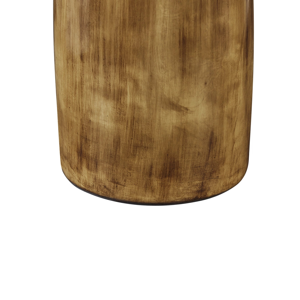 Vaso Decorativo in Terracotta Moderno Finitura Legno e Argento tavolo da pranzo design originale
