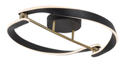 Plafoniera LED Adalind nera oro 40W Rabalux