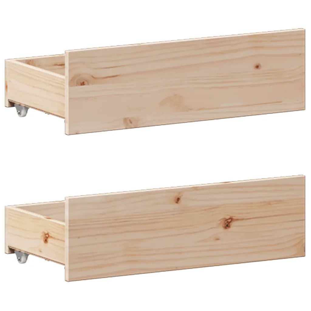 Letto Libreria senza Materasso 140x190 cm in Legno di Pino 3308933