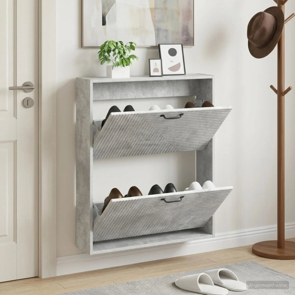Mobiletto per Scarpe da Muro HAARLEM 71 x 17 x 86 cm 896858