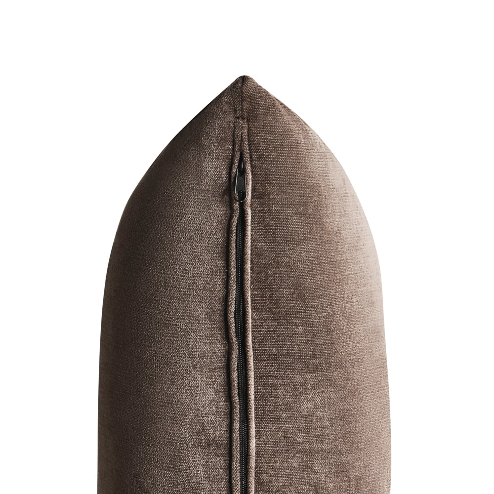 Divano a 2 posti Rivestimento in ciniglia marrone scuro Gambe in legno con braccioli Angolo lettura soggiorno Stile scandinavo moderno