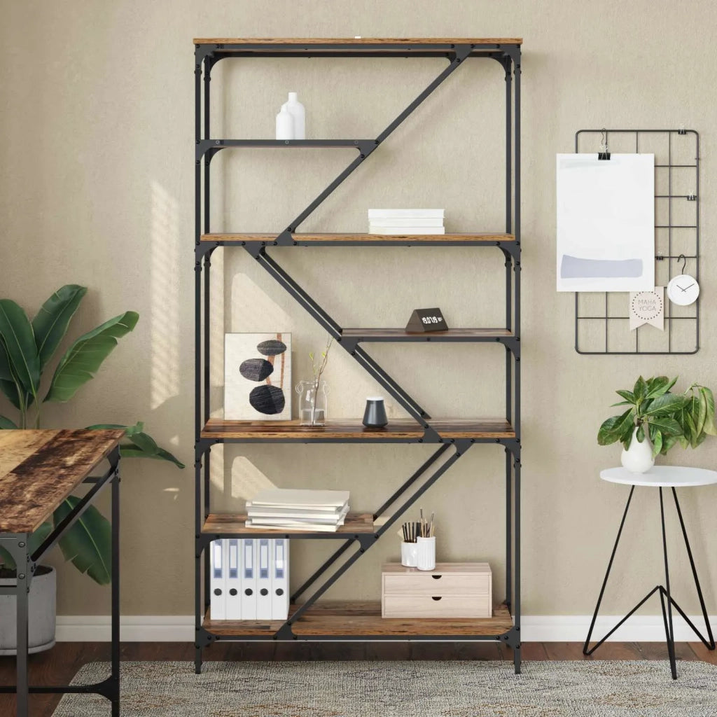 Libreria Legno vecchio 91 x 36 x 176 cm Legno multistrato 882778