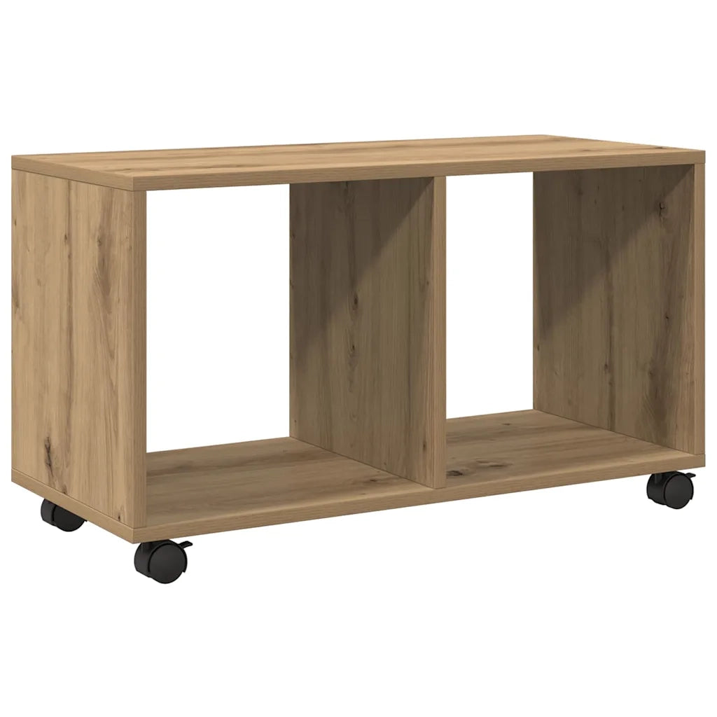 vidaXL Mobiletto con Ruote Rovere Artigianale 72x33x42,5 cm Truciolato