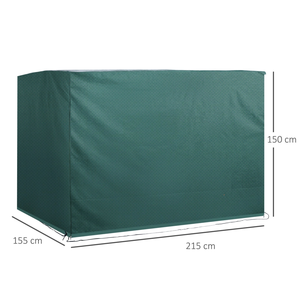 Telo copertura verde scuro impermeabile 215 x 155 x 150 cm