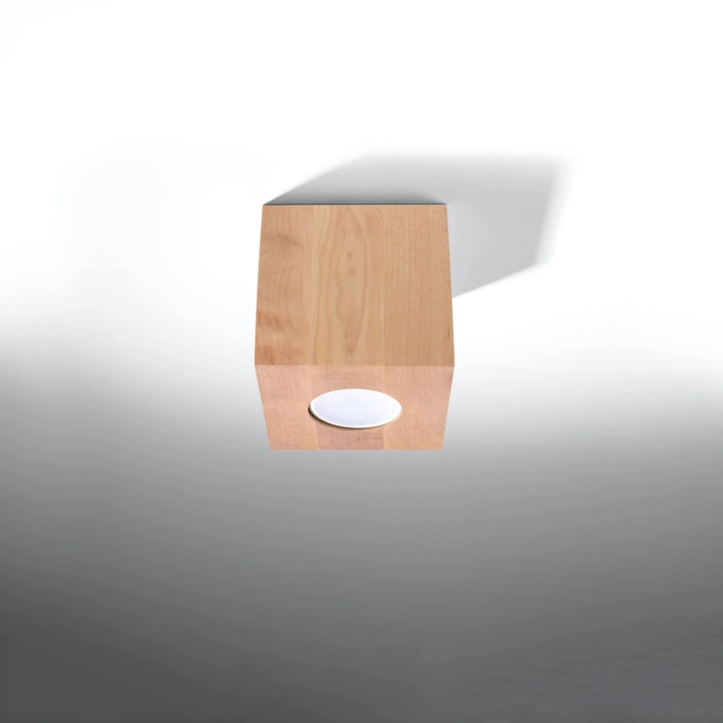 Faretto TETRIS legno chiaro quadrato GU10 Pure Lume