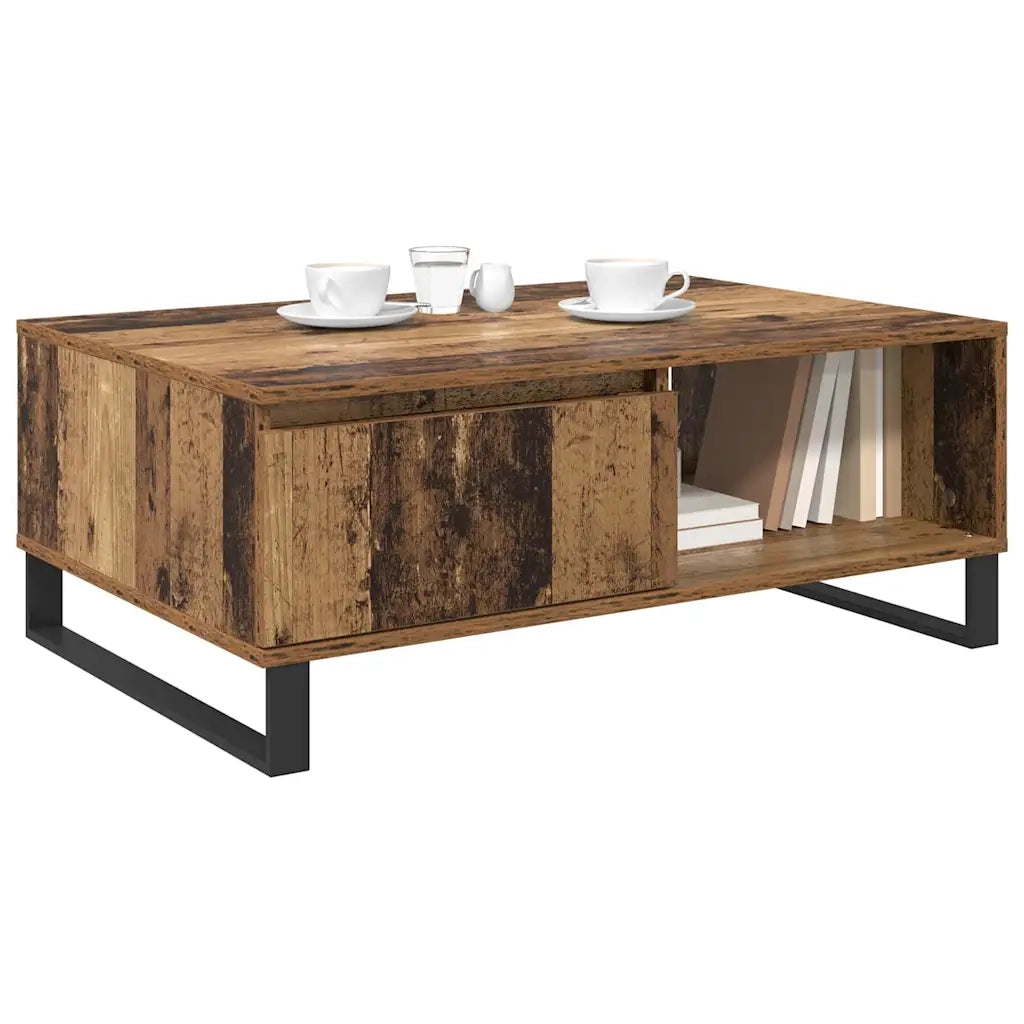 Tavolino da salotto Legno vecchio 90 x 60 x 35 cm 882589