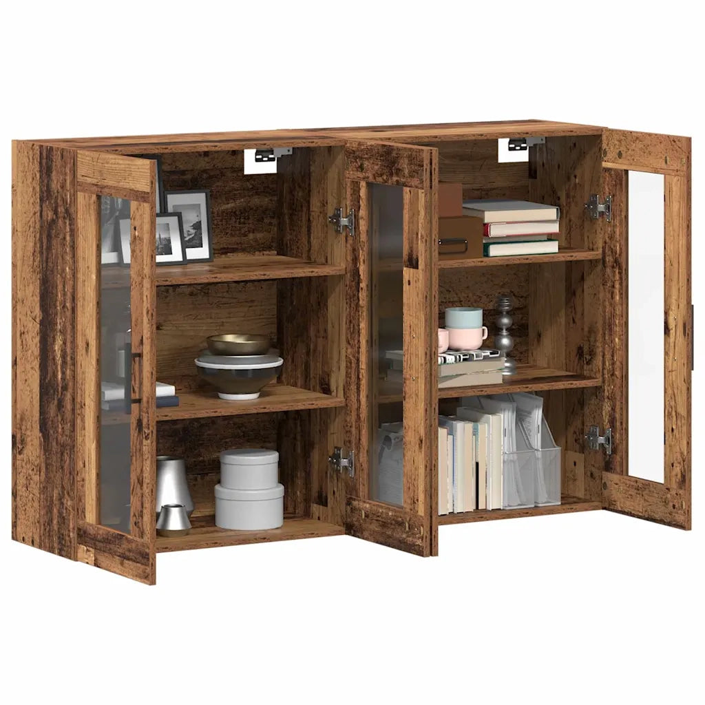 Armadi da Muro 2 pz Legno vecchio 69,5 x 34 x 90 cm CFW2021970