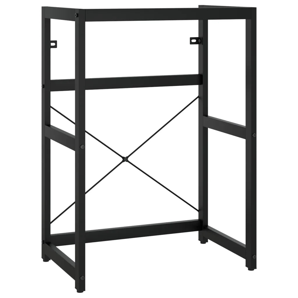 Telaio per Lavabo da Bagno con Lavabo Integrato Nero in Ferro CFW4457363