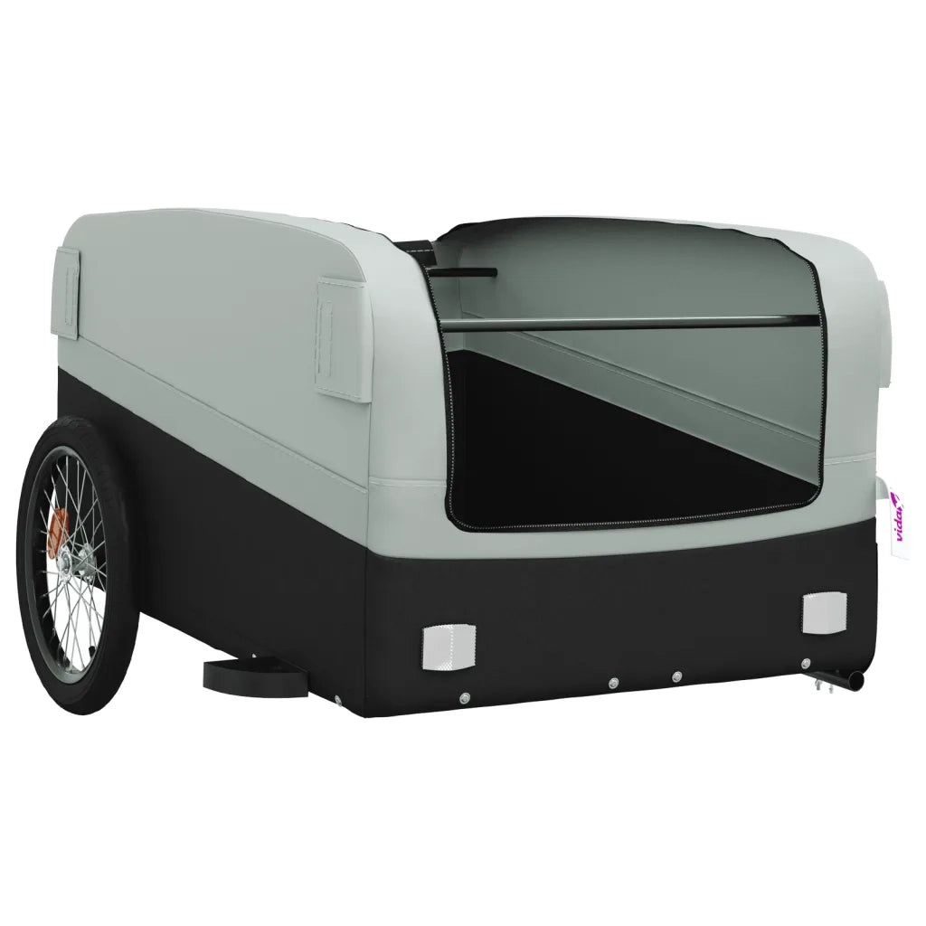 Rimorchio da Bici Nero e Grigio 45 kg in Ferro CFW5269884