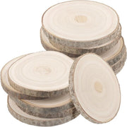 Palline di Legno Naturale 12 pezzi, 14-16 cm, Cerchi di Paulownia non lavorati per artigianato, progetti DIY e decorazione natalizia