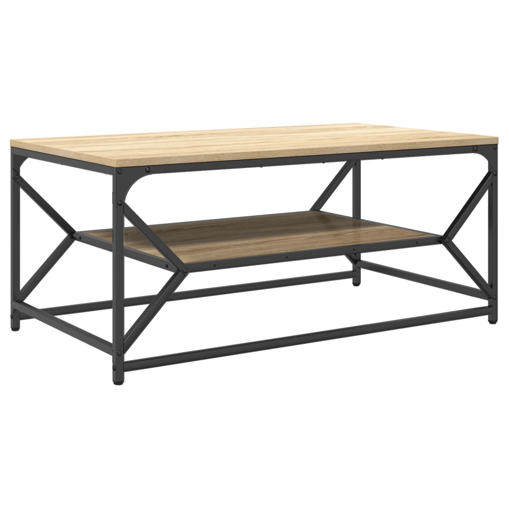 Tavolino da caffÃ¨ con ripiano Rovere Sonoma 90x50x40 cm Legno ingegnerizzato