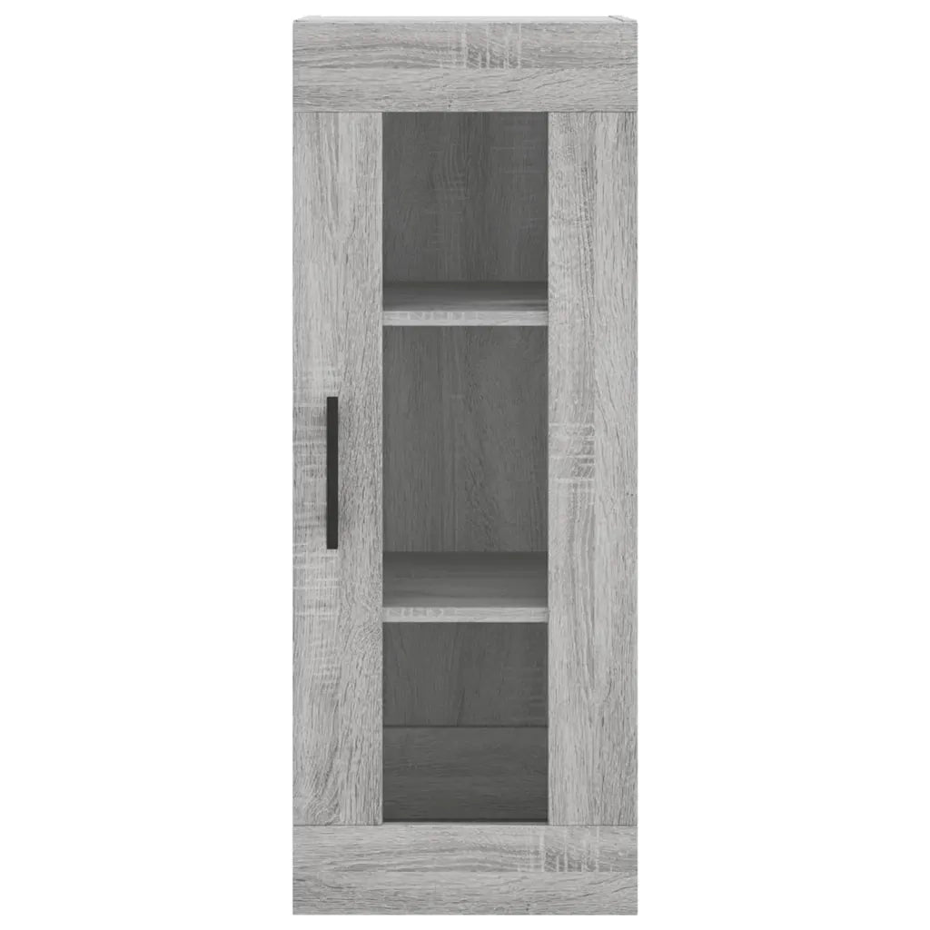 Credenza | Madia | Buffet da pranzo | Armadio da pranzo Grigio Sonoma 34,5x34x180 cm in Legno Multistrato