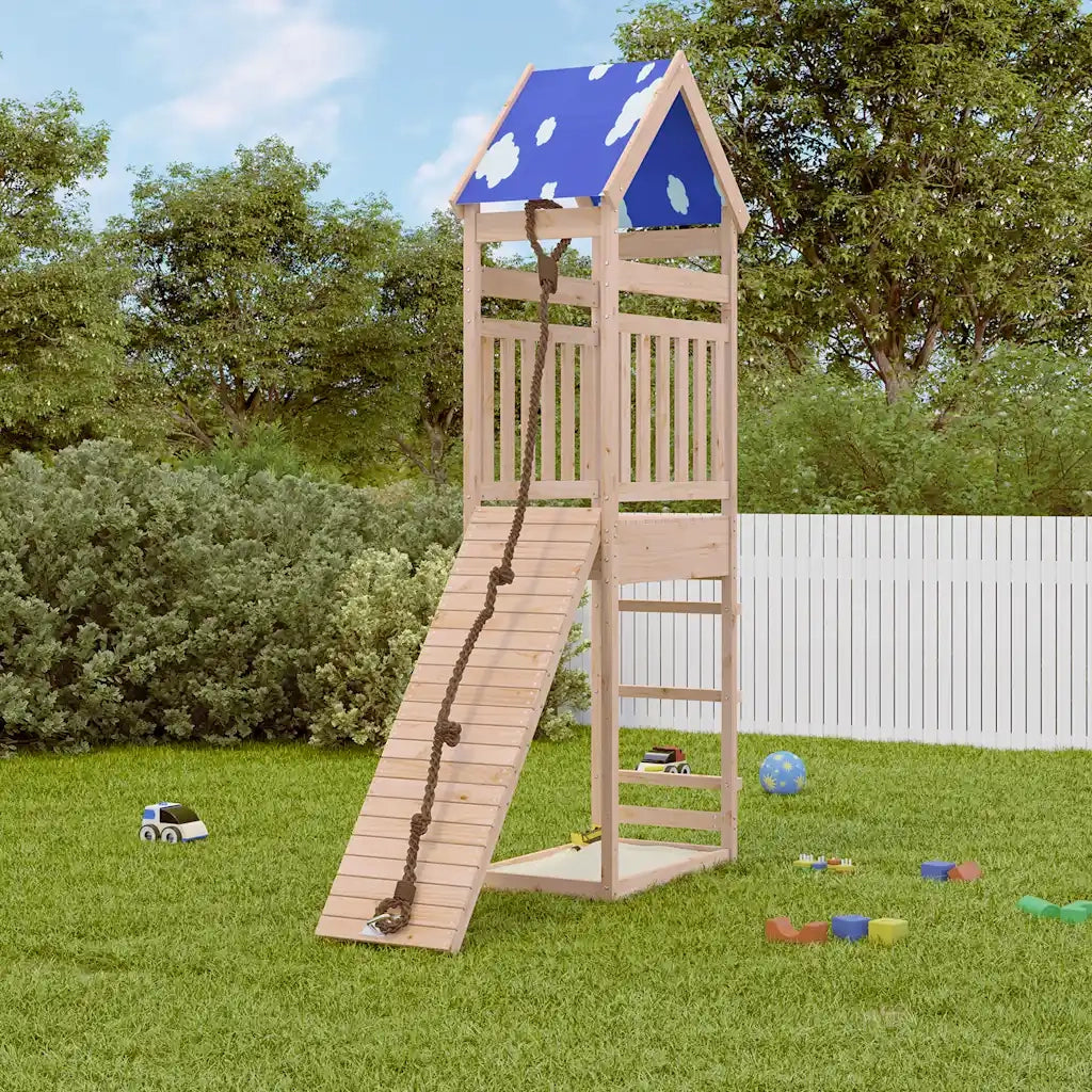 Set da Gioco da Esterno in Legno Massello di Pino