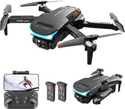 Drone con camera per adulti 1080P HD FPV, drone per principianti con funzione di mantenimento dell'altezza, atterraggio con un solo tasto, evitamento di ostacoli, regolazione della velocità, modalità headless, capriole 3D, 2 batterie