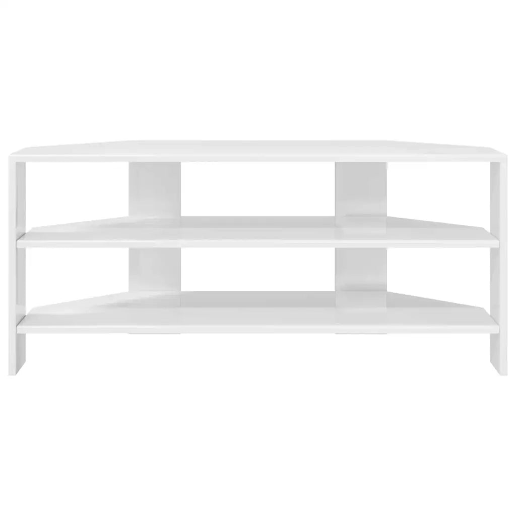 MobileTV | Armadietto TV | Mobile Porta TVAngolare Bianco ad Alto Lucido 102x40,5x45cm