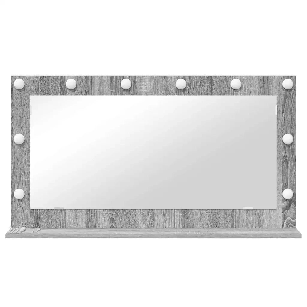 Specchio da Vanità Grigio Sonoma 100 x 55 x 18 cm Rettangolare 868306