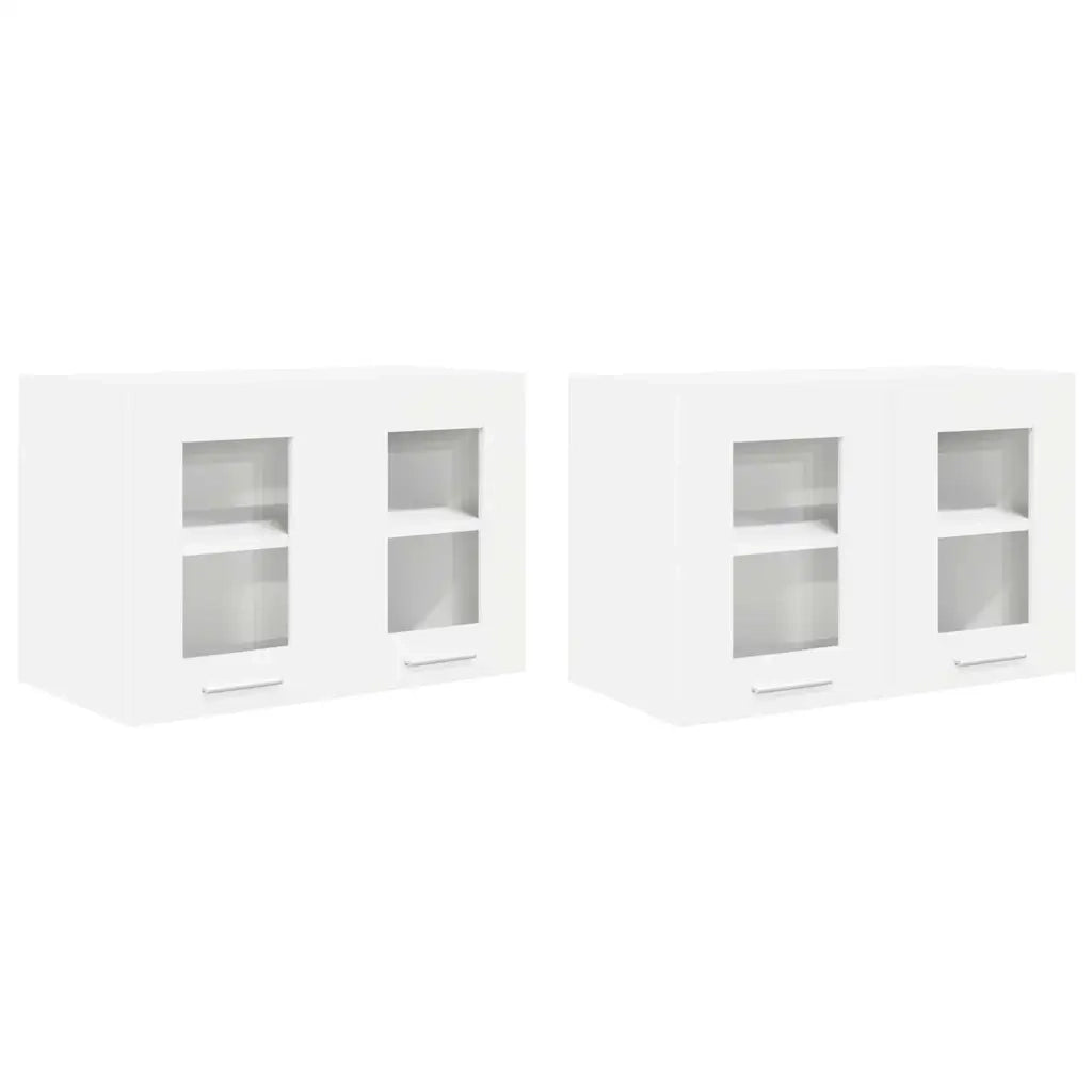 Armadio pensile 2 pcs Bianco 60 x 31 x 40 cm Legno multistrato 884211