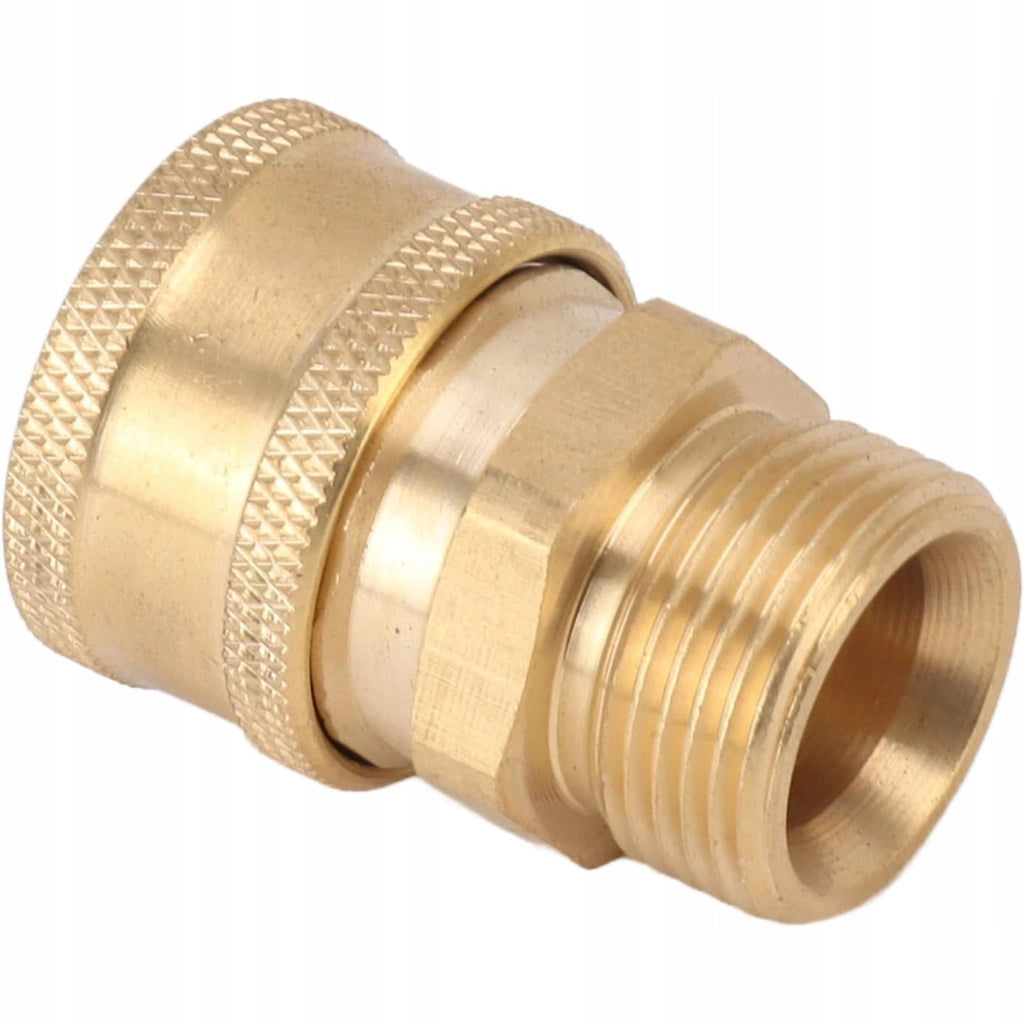 Adattatore Girevole M22x1.5 a 3/8 per Idropulitrice – Acciaio Inox e Ottone | 4000 PSI | 90°C | 30 l/min