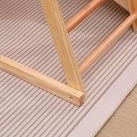 Struttura da arrampicata multifunzionale 7-in-1, altalena, scala da arrampicata, scivolo, rete, pietre da arrampicata, anelli, casetta tenda, 134×120×120 cm, Naturale