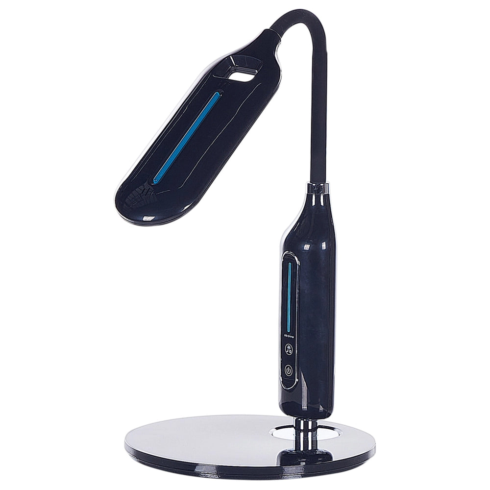 Lampada da ufficio LED nera materiale sintetico braccio regolabile 38 cm soggiorno ufficio cameretta