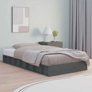 Giroletto Grigio 135x190 cm Double in legno Massello 820713