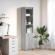 Credenza Grigio Sonoma 37,5x35x180 cm in Legno Multistrato