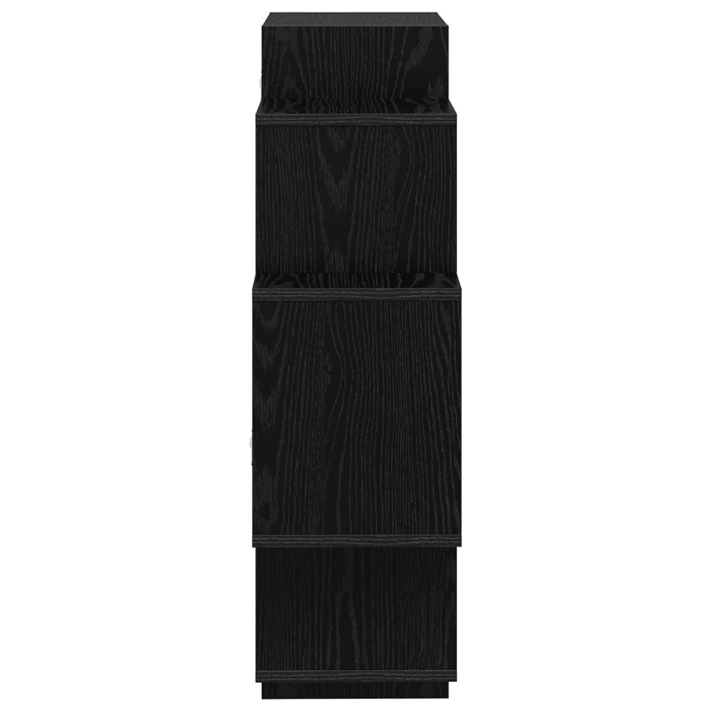 Scaffale da parete Rovere Nero 90 x 25 x 90 cm 8012173