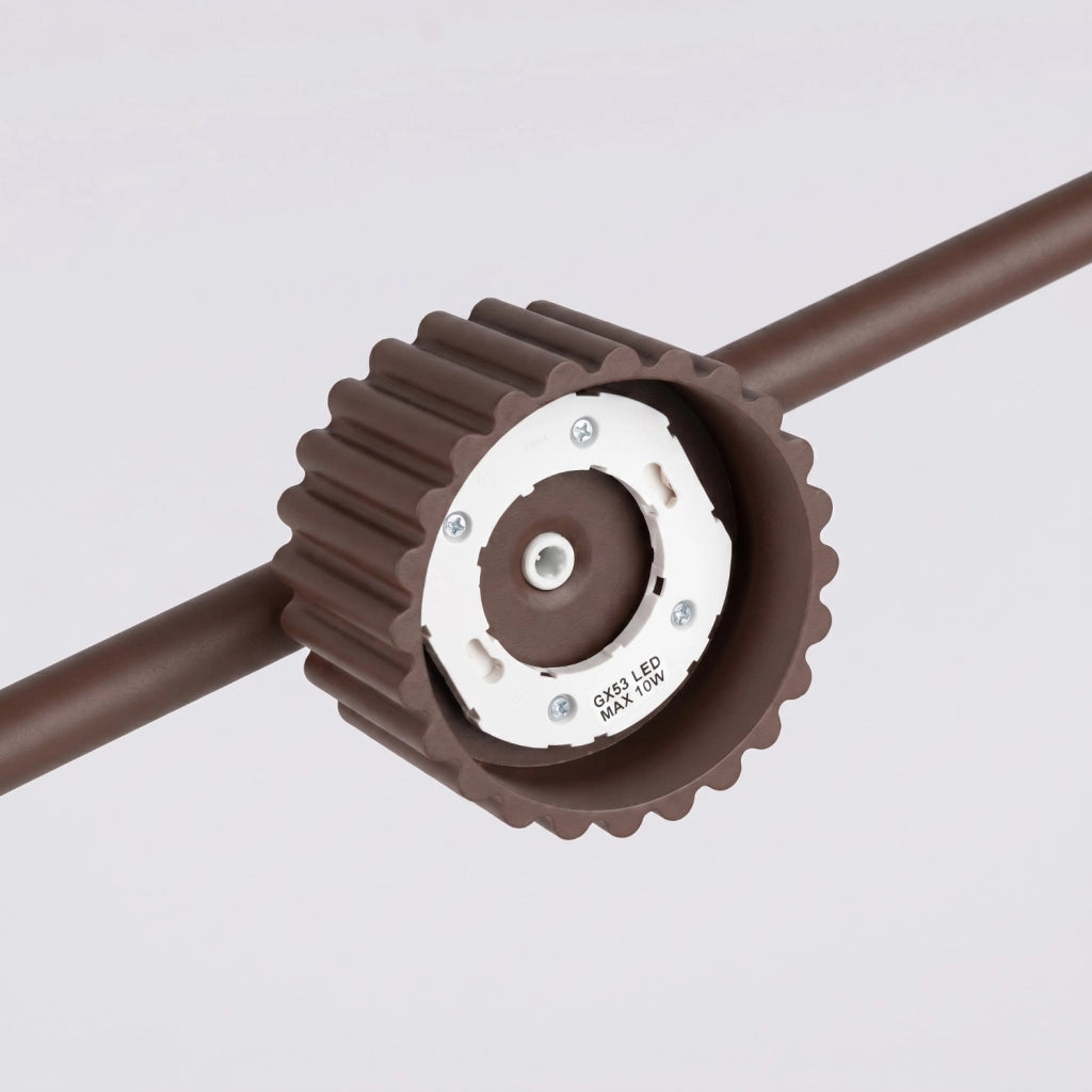 Lampadario AURA 4 marrone Gx53