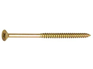 VITI TRUCIOLARE TSP CAVA PZ PARZ. FILETTATA IN ACCIAIO ZINCATO GIALLO- - ø mm.6x200 - 100 pezzi AMBROVIT