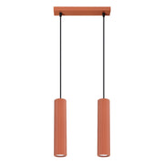 Lampada a sospensione GRAVIO Pure Lume barra 2xGU10 ocra nero