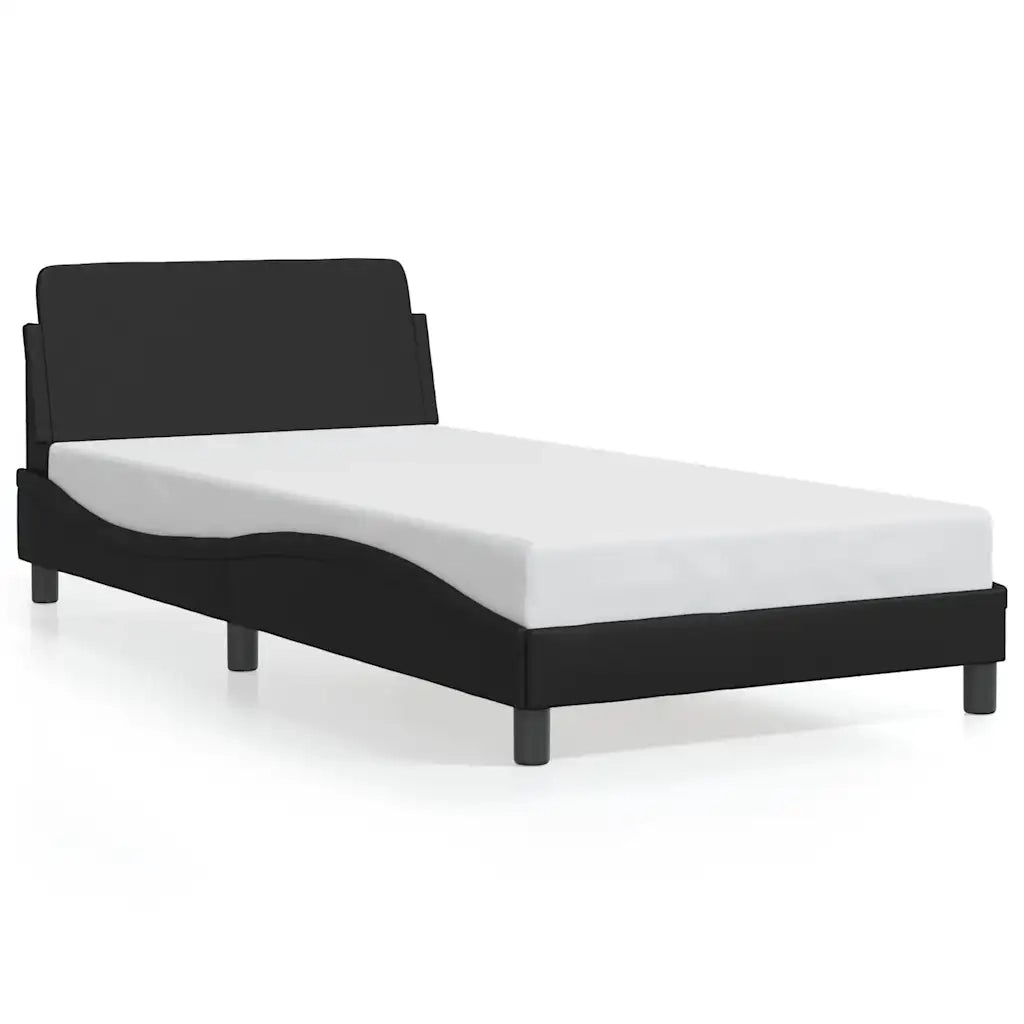 Giroletto Dover Nero 100x190 cm in Similpelle 373269