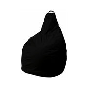 Pouf Agordo, Poltrona multiuso, Poltroncina sacco, Pouf poggiapiedi, Made in Italy, 90x90 h120 cm, Nero