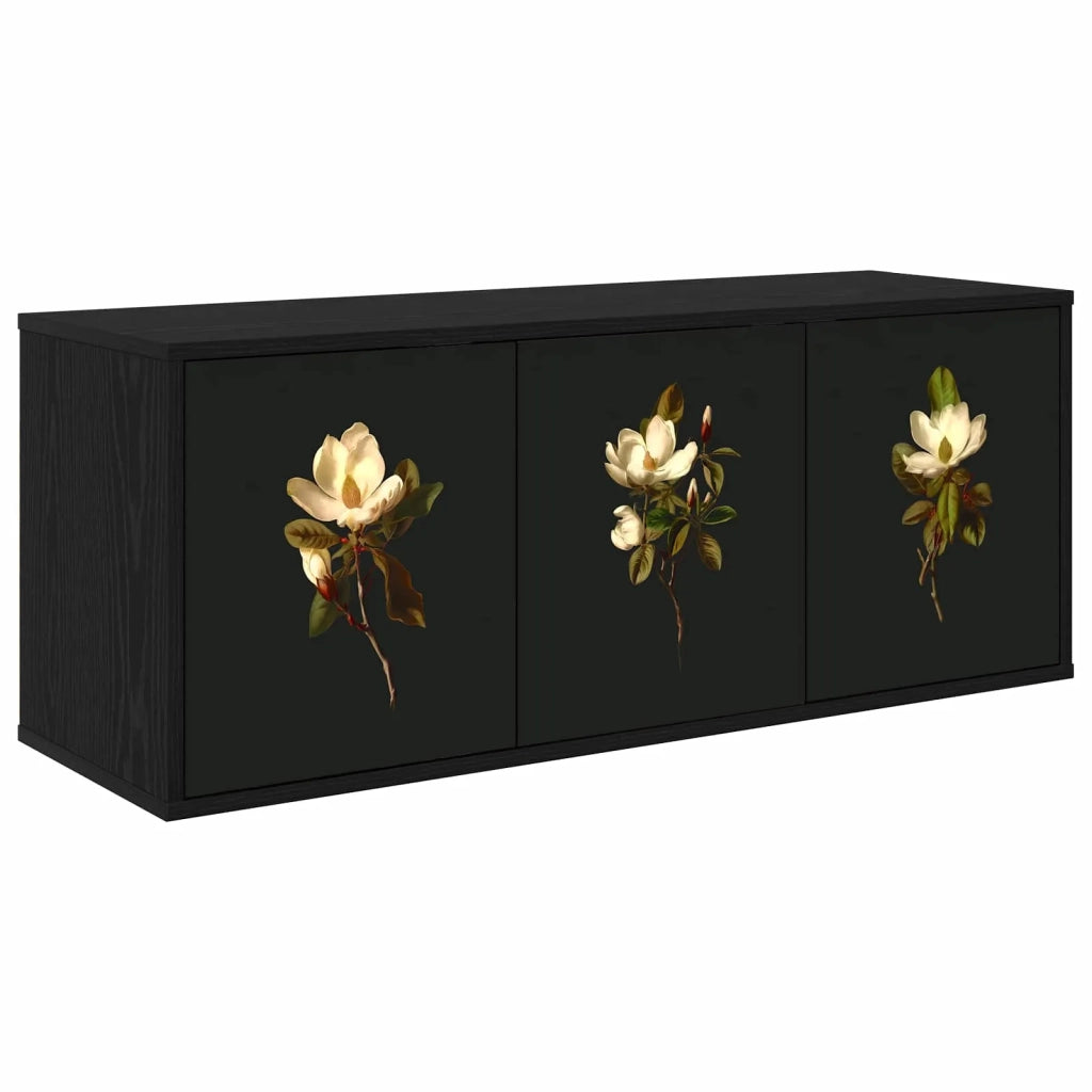 Mobile TV da Parete BREMEN 102 x 33 x 40 cm Rovere Nero 8007186