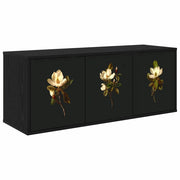 Mobile TV da Parete BREMEN 102 x 33 x 40 cm Rovere Nero 8007186