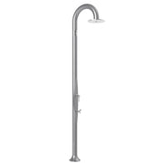 Doccia Tradizionale In Alluminio Funny Yin Top Line Con Miscelatore E Lavapiedi Colore Argento Cv-T325-Tl/1300
