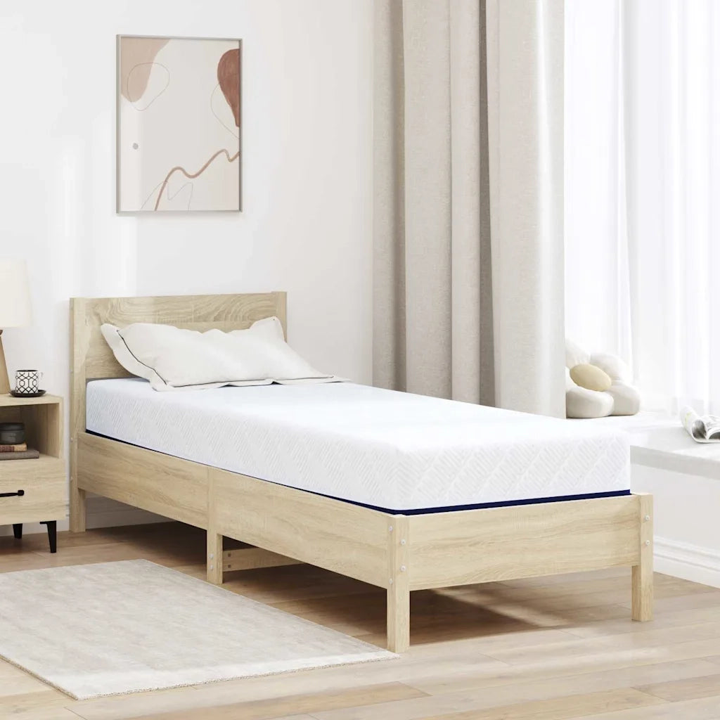 vidaXL Materasso Bianco e Blu 70 x 200 cm Schiuma