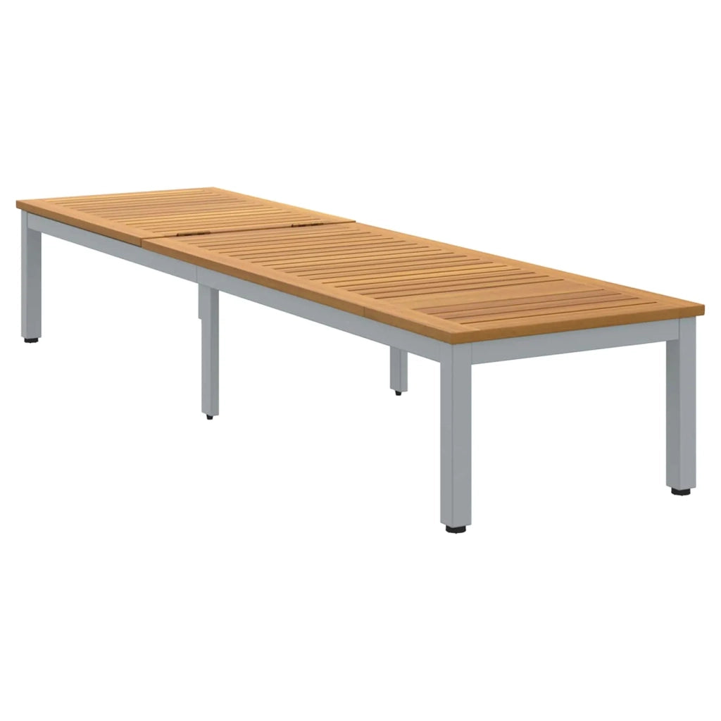 Lettino prendisole Grigio 200 x 55 x 35 cm 4010621
