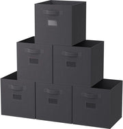 Cassa di stoccaggio 6 carichi - Scatola di conservazione 28x28x28 cm - Grigio - Abbigliamento giocattoli vestiti