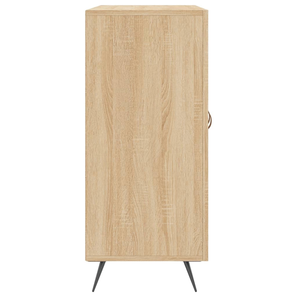 Buffet credenza cassettiera armadio mobile contenitore organizer cucina soggiorno rovere Sonoma 90 x 34 x 80 cm legno ingegnerizzato marrone 02_0031731