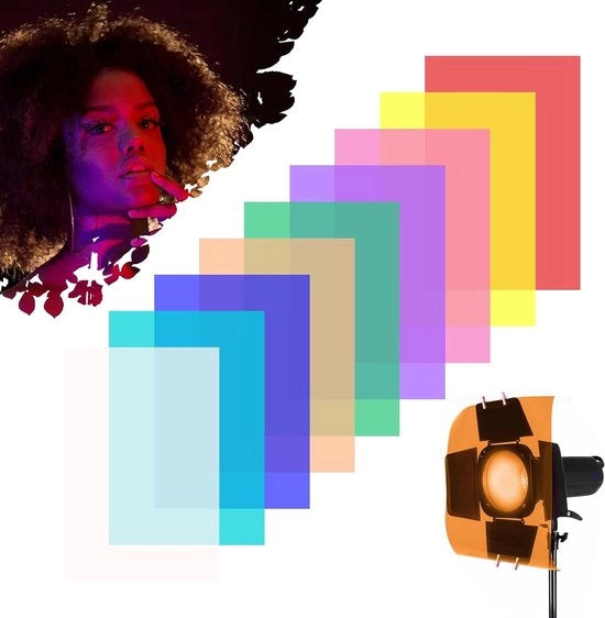 Set di lampade per la correzione della colorazione trasparenti - 9 pezzi (297 x 21 cm)