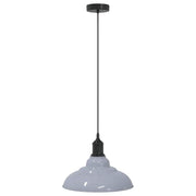 Lampada Sospensione Regolabile E27 Grigio Lucido ?31 cm Metallo CFW6796968