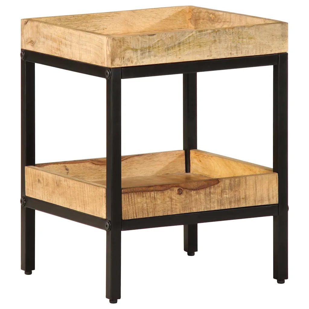 Tavolo laterale Marrone 35 x 35 x 45 cm Legno di mango massello 374089