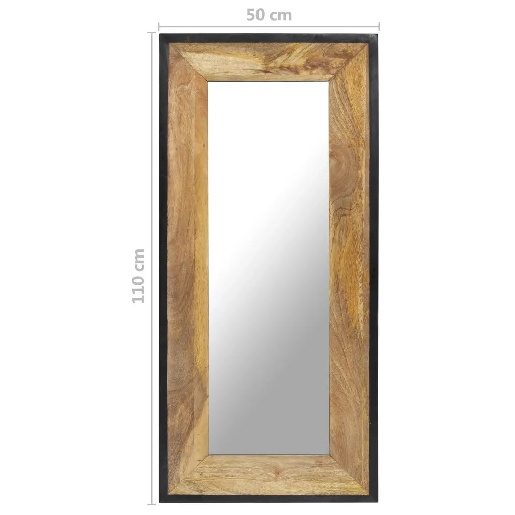 Specchio 110x50 cm in Legno Massello di Mango cod mxl 57225