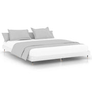 Letto matrimoniale | Letto per adulti | Giroletto Bianco 200x200 cm in Legno Multistrato