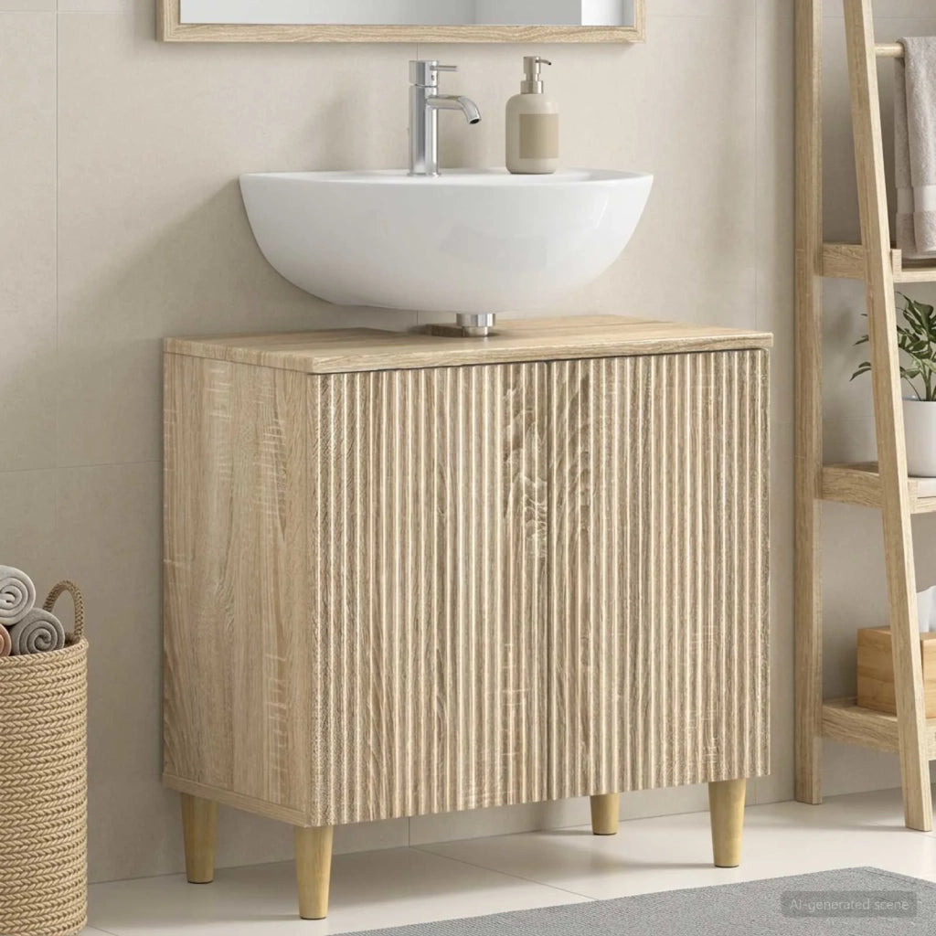Armadio per Lavabo da Bagno ARNHEM Rovere Sonoma 896567