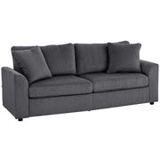 Divano 3 posti in tessuto ¨C zephmum ¨C grigio scuro 212 cm