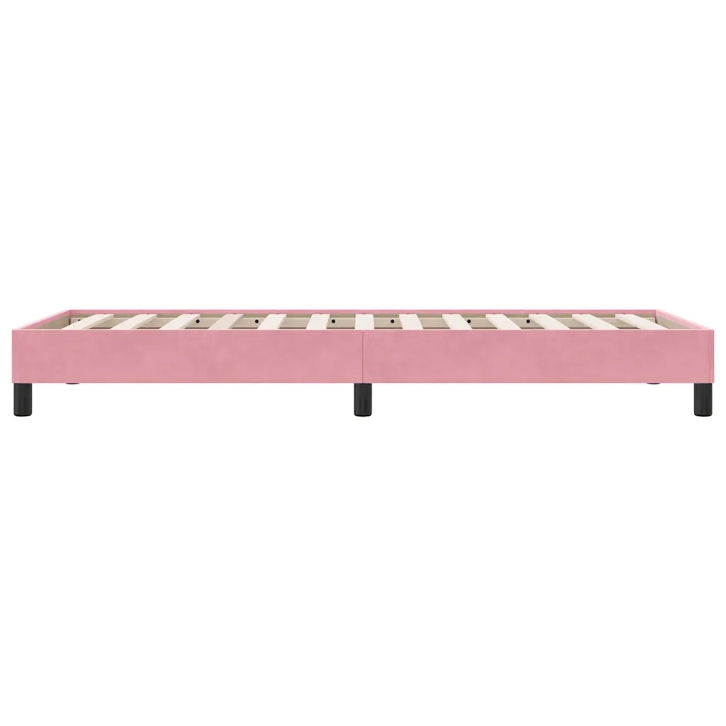 vidaXL Giroletto senza Materasso Rosa 100x210 cm in Velluto