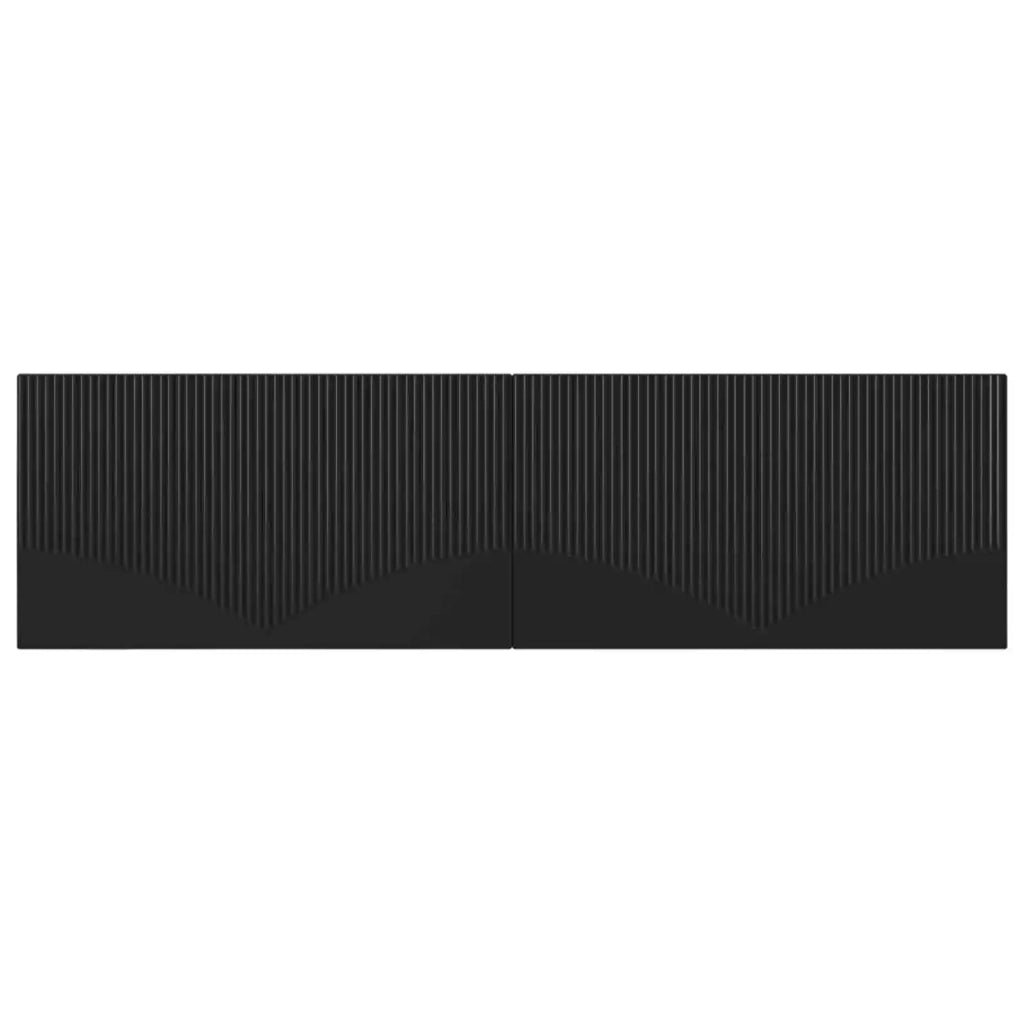 Testiera da Muro HOORN Nero Legno ingegnerizzato 897376